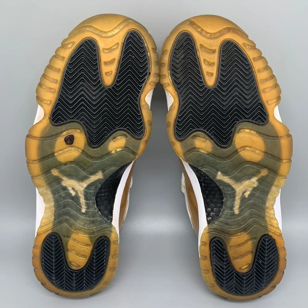 Jordan 11 Retro Low Closing Ceremony Gold Basketball Shoes 528895-103 Men's Sz 9